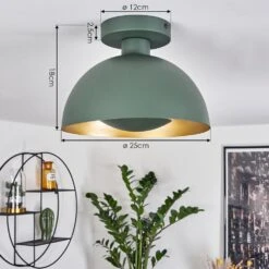 Vivian Deckenleuchte Grün, 1-flammig -Lampe Verkäufe vivian deckenleuchte h3558980 3