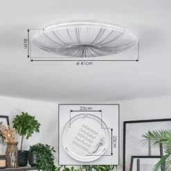 Vogorno Deckenleuchte LED Weiß, 1-flammig -Lampe Verkäufe vogorno deckenleuchte h3853122 3