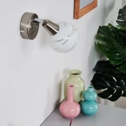 Warga Wandleuchte LED Nickel-Matt, 1-flammig -Lampe Verkäufe warga wandleuchte h3395219 11