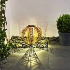 Wasalea Solar-Kugelleuchte LED Bronze, Schwarz, 1-flammig -Lampe Verkäufe wasalea solar kugelleuchte h3420447 6