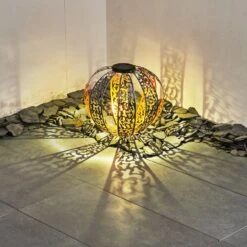 Wasalea Solar-Kugelleuchte LED Bronze, Schwarz, Silber, 1-flammig -Lampe Verkäufe wasalea solar kugelleuchte h3420461 8