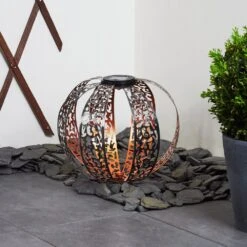 Wasalea Solar-Kugelleuchte LED Bronze, Schwarz, Silber, 1-flammig -Lampe Verkäufe wasalea solar kugelleuchte h3420461 9