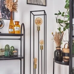 Woden Stehleuchte Messing, Schwarz, 3-flammig -Lampe Verkäufe woden stehleuchte h3358153 do4 11