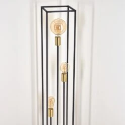 Woden Stehleuchte Messing, Schwarz, 3-flammig -Lampe Verkäufe woden stehleuchte h3358153 do4 7