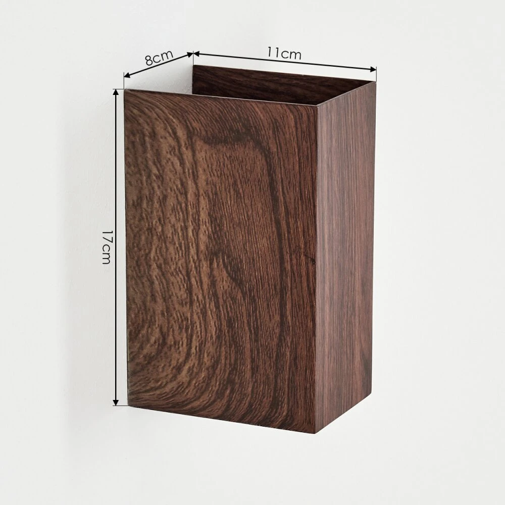 Woods Außenwandleuchte LED Holzoptik, Schwarz, 1-flammig 6 Woods Außenwandleuchte LED Holzoptik, Schwarz, 1-flammig – Bild 4