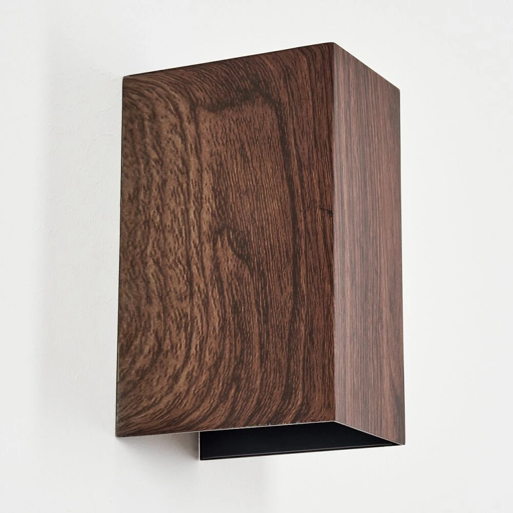 Woods Außenwandleuchte LED Holzoptik, Schwarz, 1-flammig 10 Woods Außenwandleuchte LED Holzoptik, Schwarz, 1-flammig – Bild 8