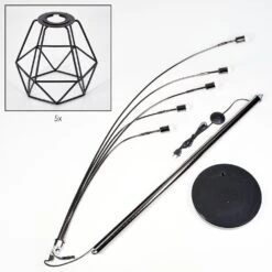Yaak Stehleuchte Chrom, Schwarz, 5-flammig -Lampe Verkäufe yaak stehleuchte h3888810 4