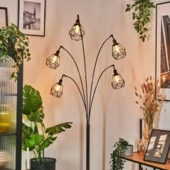 Yaak Stehleuchte Chrom, Schwarz, 5-flammig -Lampe Verkäufe yaak stehleuchte h3888810 6