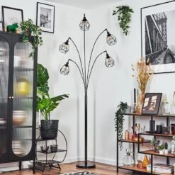 Yaak Stehleuchte Chrom, Schwarz, 5-flammig -Lampe Verkäufe yaak stehleuchte h3888810 9