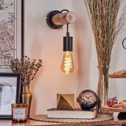 Yaak Wandleuchte Naturfarben, Schwarz, 1-flammig -Lampe Verkäufe yaak wandleuchte h3704240 10