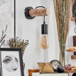 Yaak Wandleuchte Naturfarben, Schwarz, 1-flammig -Lampe Verkäufe yaak wandleuchte h3704240 11