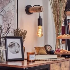 Yaak Wandleuchte Naturfarben, Schwarz, 1-flammig -Lampe Verkäufe yaak wandleuchte h3704240 8