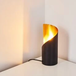 Yahuma Tischleuchte Schwarz-Gold, 1-flammig -Lampe Verkäufe yahuma tischleuchte h3160145 do1 6