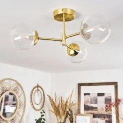 Yucao Deckenleuchte Gold, 3-flammig -Lampe Verkäufe yucao deckenleuchte h3568675 10