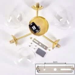 Yucao Deckenleuchte Gold, 3-flammig -Lampe Verkäufe yucao deckenleuchte h3568675 4