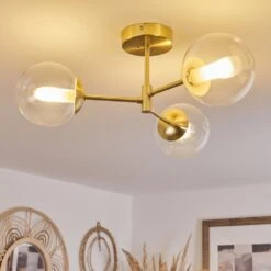 Yucao Deckenleuchte Gold, 3-flammig -Lampe Verkäufe yucao deckenleuchte h3568675 8