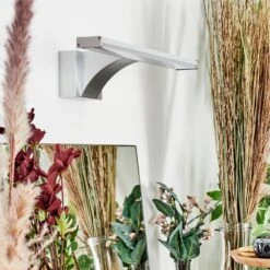 Zaire Spiegelleuchte LED Chrom, Silber, 1-flammig, Bewegungsmelder -Lampe Verkäufe zaire spiegelleuchte h9023593 9