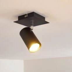 Zuoz Deckenleuchte Schwarz, 1-flammig -Lampe Verkäufe zuoz deckenleuchte h3340134 do1 7