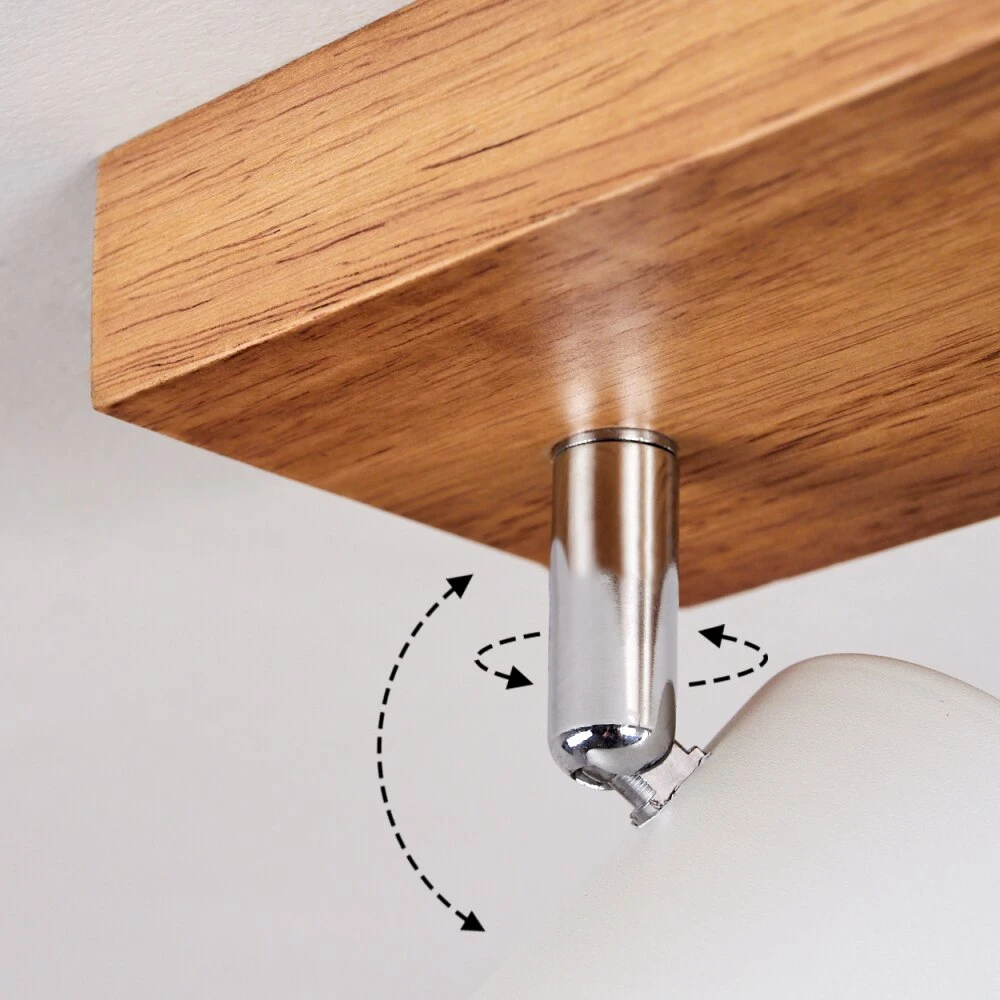 Zuoz Deckenleuchte Holz Hell, 2-flammig 5 Zuoz Deckenleuchte Holz Hell, 2-flammig – Bild 3